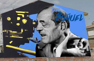 Graffiti en honor a Buñuel, lucirá en dos muros de Calanda