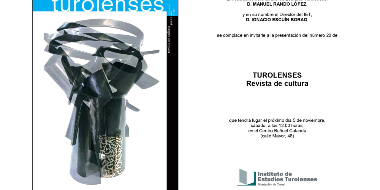 Presentación de la revista TUROLENSES